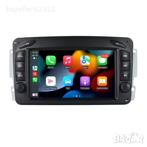 7-инчова мултимедия за Mercedes CCLK W168 W209 (2000–2008) – Android Carplay, снимка 2 - Аксесоари и консумативи - 53004272