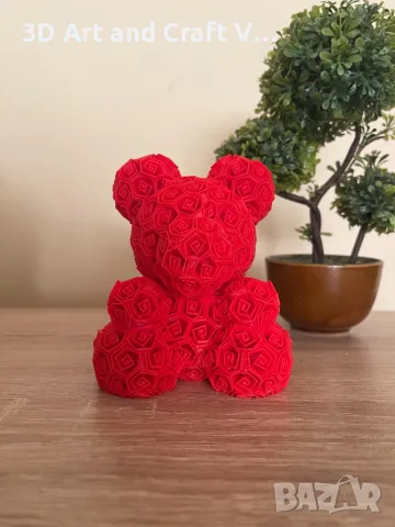 Мече от рози, снимка 3 - Романтични подаръци - 48927592