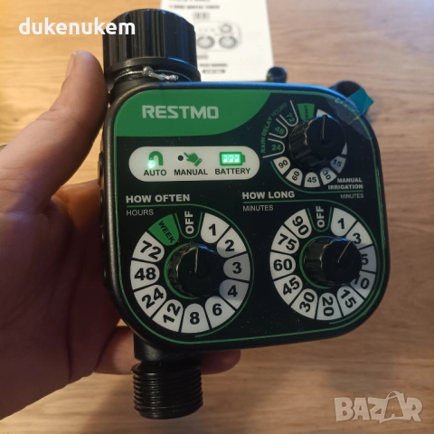 Механичен програматор за напояване, таймер, 3 въртящи копчета, автоматично поливане, снимка 10 - Други - 52711115