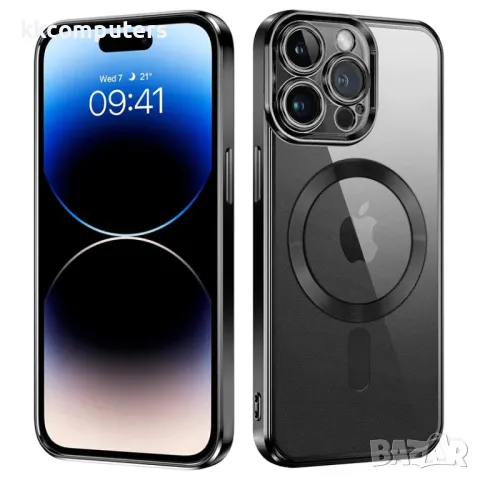 Калъф PVC Mutural Прозрачен /Черна рамка/ за iPhone 16 6.1 Баркод : 3130818