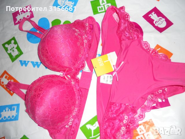 Чисто Ново Дамско Бельо СЕТ ОТ ДВЕ ЧАСТИ Бикини и Сутиен РАЗМЕР М Л ЦИКЛАМА, снимка 5 - Бельо - 40132925