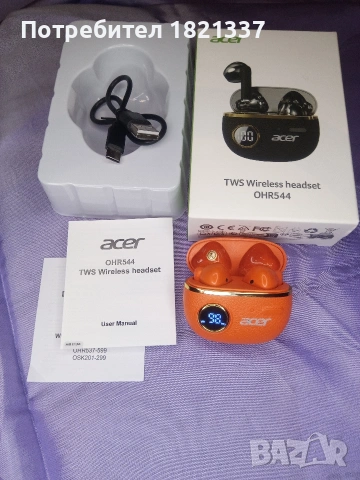 Безжични Bluetooth слушалки Acer, снимка 9 - Bluetooth слушалки - 53359406