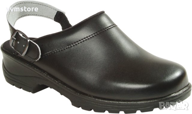 Черно сабо от естествена кожа Ejendals, снимка 2 - Други - 40655066