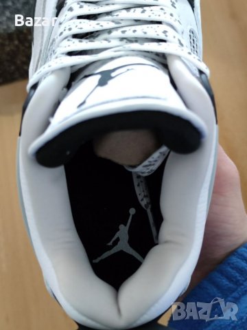 Nike Air Jordan Retro 4 Military Black White Размер 44 Номер 28см Мъжки Обувки Кецове Маратонки, снимка 12 - Маратонки - 39424027