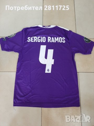 Ретро тениска на Реал Мадрид- Серхио Рамос , снимка 1 - Футбол - 43492758