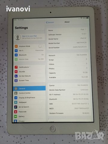 Таблет ipad Air1 16GB, снимка 2 - Таблети - 44059051