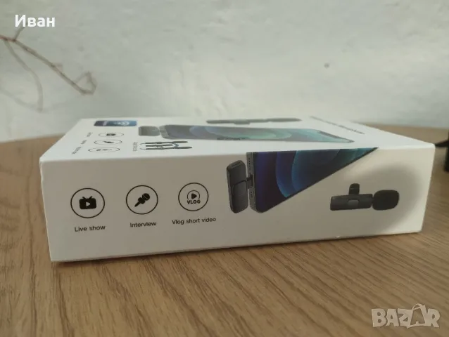 2 безжични микрофона за Iphone , снимка 3 - Микрофони - 49956917