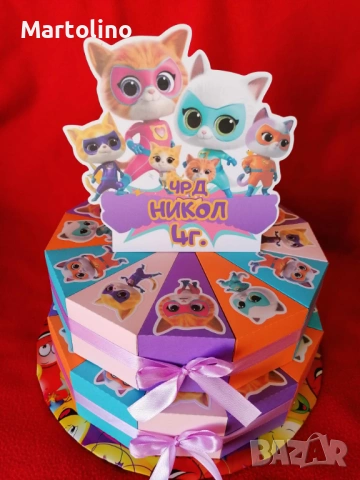 Картонена торта Принцеси, снимка 9 - Други - 53015106