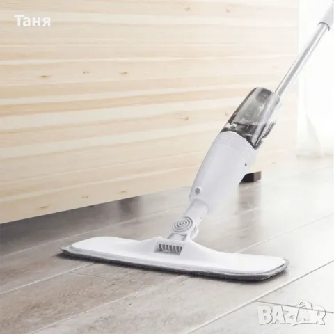 Почистващ и дезинфекциращ плосък спрей моп, снимка 1