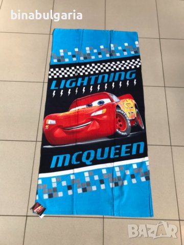 Плажни кърпи за плаж или баня модел “ МcQueen Cars / Колите ” , снимка 2 - За банята - 36971391