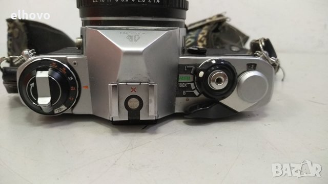 Фотоапарат Pentax ME с обектив SMC PENTAX-M 1:1.4 50mm, снимка 4 - Фотоапарати - 34691422