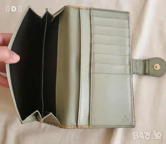 GUCCI оригинално портомоне ПИТОН, снимка 12 - Портфейли, портмонета - 50360798