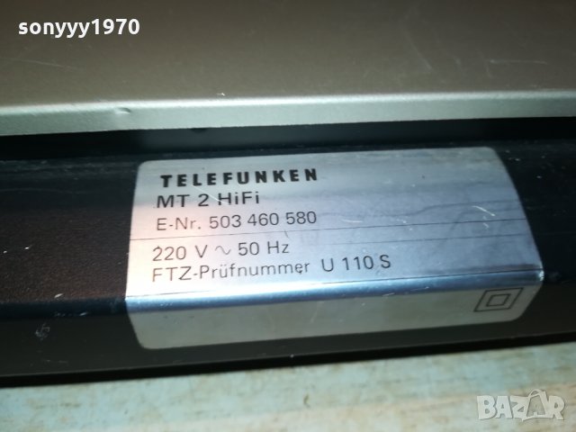 TELEFUNKEN MT2 HIFI 0512211743, снимка 14 - Ресийвъри, усилватели, смесителни пултове - 35034161