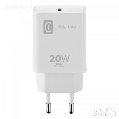 Мощно зарядно CELLULAR LINE 20W Apple, снимка 2 - Оригинални зарядни - 37142738
