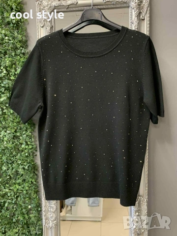 блуза с камъчета , снимка 3 - Тениски - 53297020