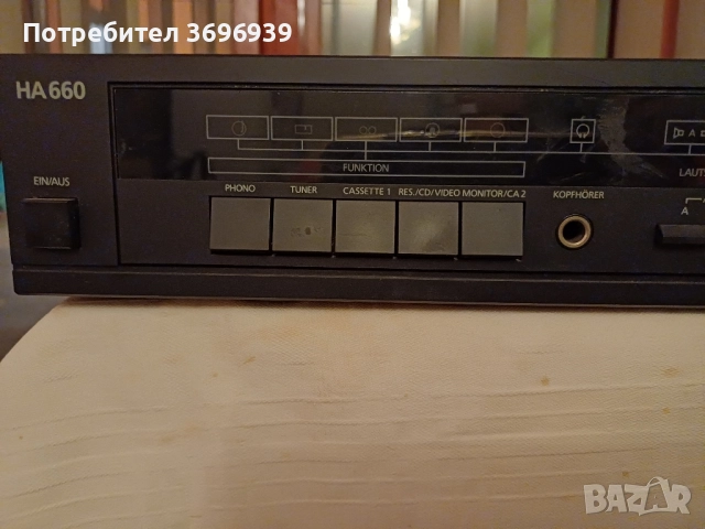 Усилвател Telefunken HA660, снимка 4 - Ресийвъри, усилватели, смесителни пултове - 52027628