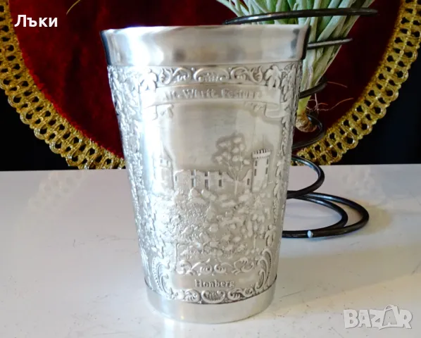 Чаша от калай за вино Honberg. , снимка 3 - Антикварни и старинни предмети - 48549219