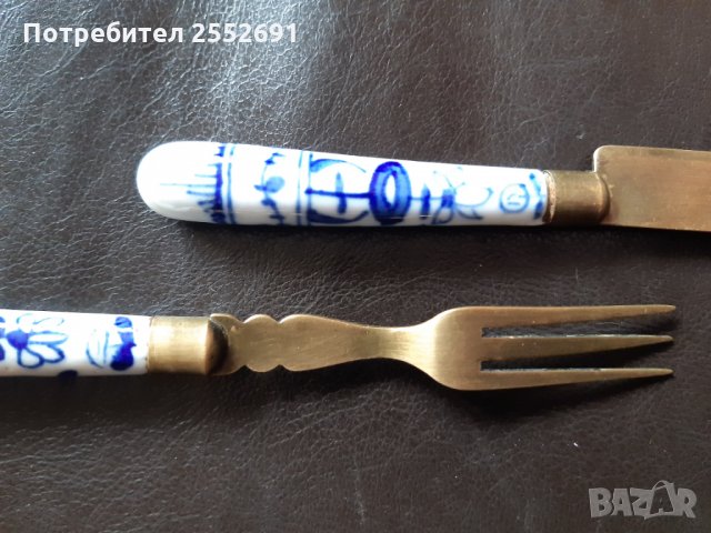 Винтидж ножче и виличка, снимка 2 - Антикварни и старинни предмети - 28553657