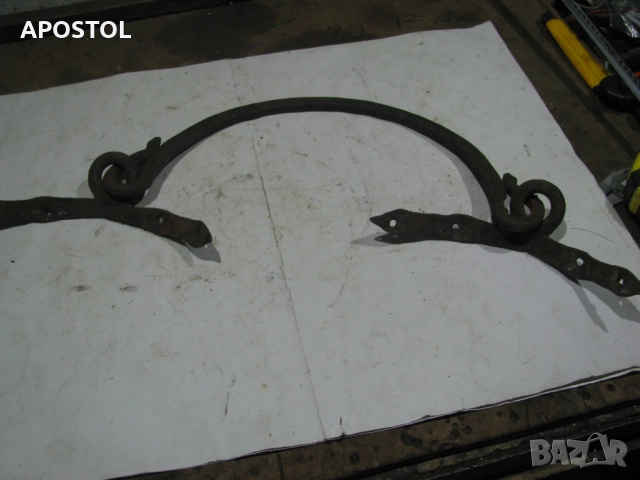 кована стара дръжка за котле, снимка 3 - Антикварни и старинни предмети - 52540652