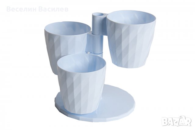 Тройна саксия за цветя 3 l., снимка 3 - Саксии и кашпи - 39493296