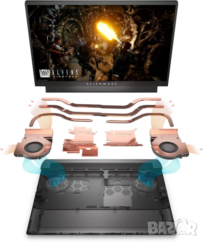 Нов Alienware M15 R6 15.6" FHD 360Hz/i7 11800H/16GB/512GB/RTX 3060/W11, снимка 9 - Лаптопи за игри - 52444846