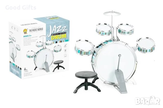 Комплект детски барабани със стол