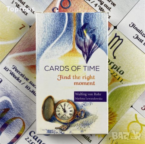 Оракул карти: Cards of Time карти за време & Crystals the Stone Deck, снимка 2 - Карти за игра - 35029975