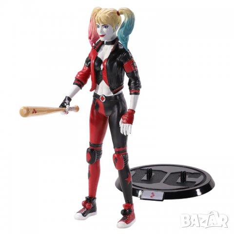 Екшън фигура The Noble Collection DC Comics: Rebirth - Harley Quinn (Bendyfigs), 19 cm, снимка 2 - Колекции - 38895717