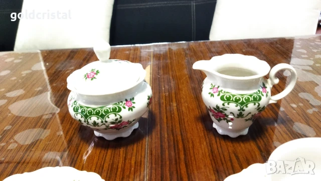 стар немски порцелан чаши за чай кафе захарница латиера , снимка 8 - Антикварни и старинни предмети - 16062936