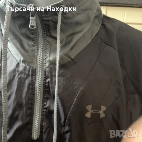 Under Armour Мъжко Спортно Яке с 1/4 Цип (Pullover) - Размер 2XL - Отлично Състояние, снимка 4 - Якета - 52634315