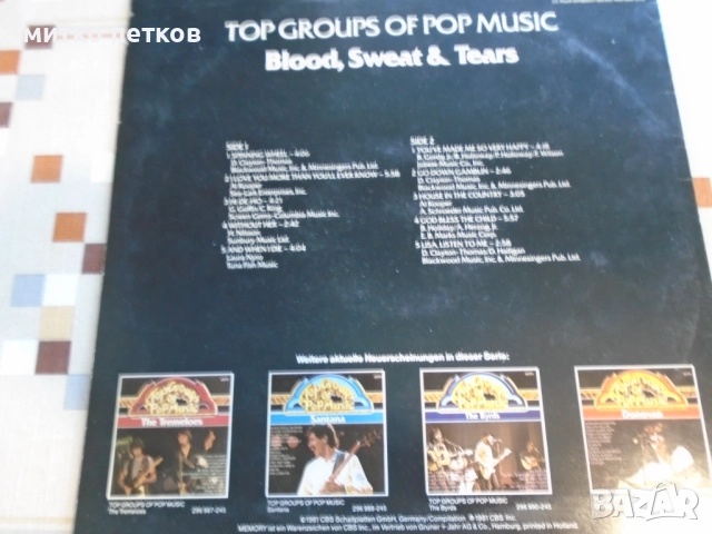 плоча Blood Sweet and Tears, снимка 4 - Грамофонни плочи - 52384616