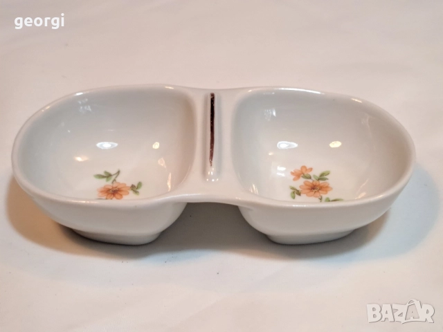 българска порцеланова солница 11/6, снимка 2 - Сервизи - 51881108