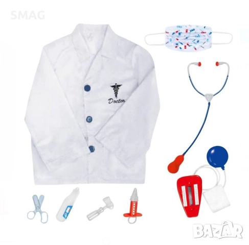 Детски карнавален костюм Лекар с аксесоари_1083597