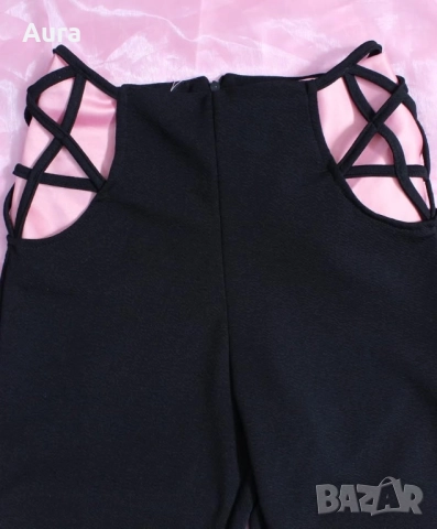 alternative pants with a distinctive star cutout, снимка 3 - Панталони - 51802416