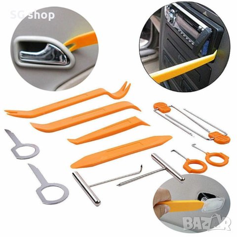 Комплект PVC инструменти за демонтаж на интериорни елементи