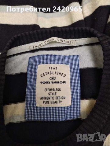 Tom Tailor памучна блуза, снимка 4 - Блузи - 27745338