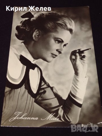 Стара картичка за автографи на актрисата Йохана Метц за КОЛЕКЦИОНЕРИ 32305, снимка 1 - Колекции - 43085427