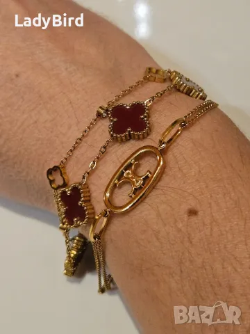 Стоманена гривна Celine, снимка 4 - Гривни - 48310391