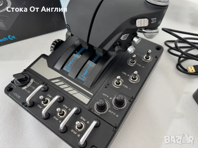 Джойстик контролер Logitech X56 HOTAS , снимка 3 - Аксесоари - 49977132