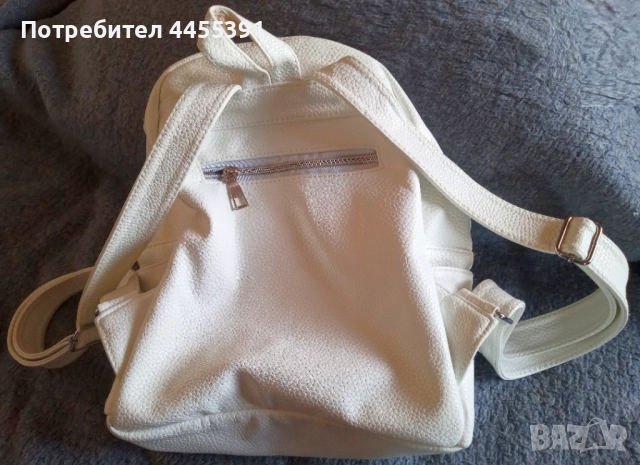 Елегантна дамска бяла раница, снимка 7 - Чанти - 51450854