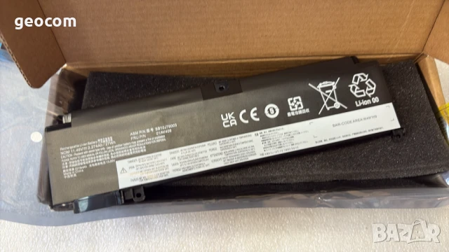 Lenovo ThinkPad Т460s/T470s нова батерия (11,46V,2.27h,27Wh)