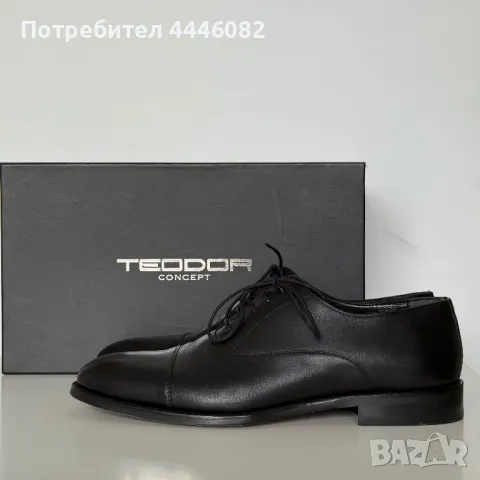 Черни класически обувки за Бал от естествена кожа, снимка 1