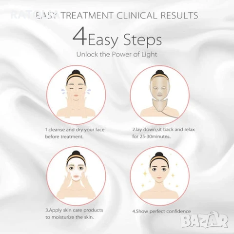 Маска за лице с LED терапия 7 режима   HIME SAMA, снимка 13 - Друго оборудване - 50059667