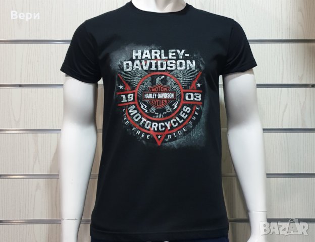 Нова мъжка тениска с дигитален печат MOTOR HARLEY DAVIDSON, мотори, снимка 8 - Тениски - 28933590