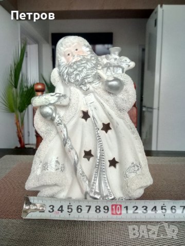 Продавам стилна и красива фигурка-свещник на Дядо Мраз .Керамика., снимка 6 - Колекции - 39735821