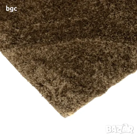 НОВ КИЛИМ 3D Kring 160x230 Shaggy, 2200 gsm, , Модел на вълни, Бежов/Кафяв - 12 месеца гаранция, снимка 7 - Килими - 49438973