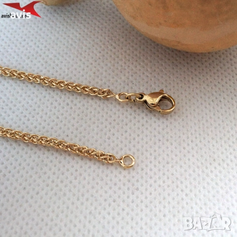 Синджир с 14К златно покритие 254557, снимка 3 - Колиета, медальони, синджири - 52845021