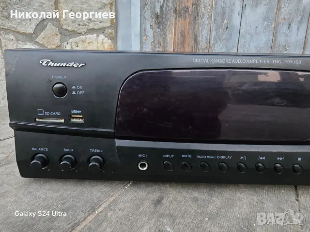 Усилвател THUNDER THC-1103USB за ремонт , снимка 2 - Ресийвъри, усилватели, смесителни пултове - 47793372
