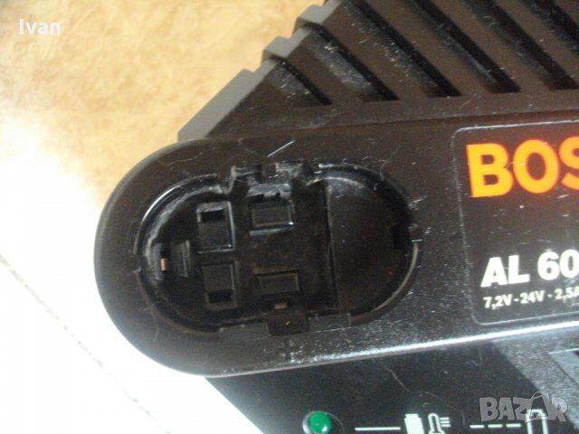 7,2-24V-2,5A-Bosch AL60DV2425-ЗА РЕМОНТ-ЗА ЧАСТИ-Бош-Зарядно-Бързо-24 Волта, снимка 5 - Винтоверти - 33393319
