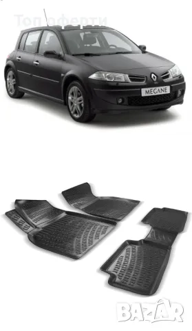 Гумени стелки RizLine съвместими с Renault Megane II 2002-2009, снимка 6 - Аксесоари и консумативи - 48546212